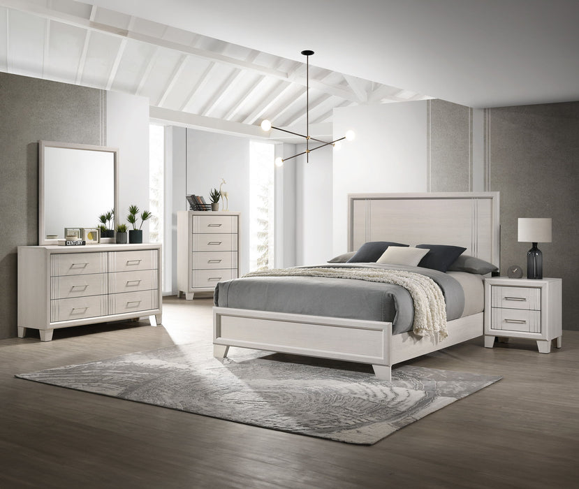 Charlie - Queen 5 Piece Bedroom Set - White