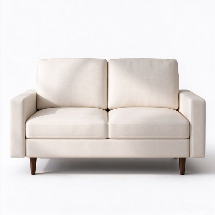 2 Seat Loveseat Sofa, Loose Back Cushion For Living Room