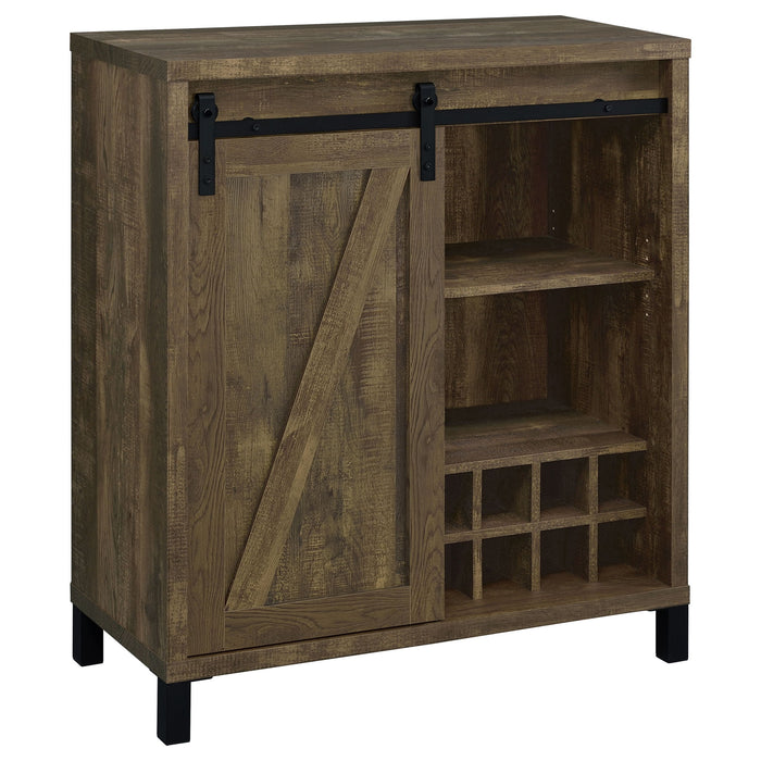 Arcata - Sliding Door Bar Cabinet - Oak