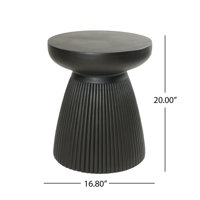 Outdoor Side Table - Matte Black