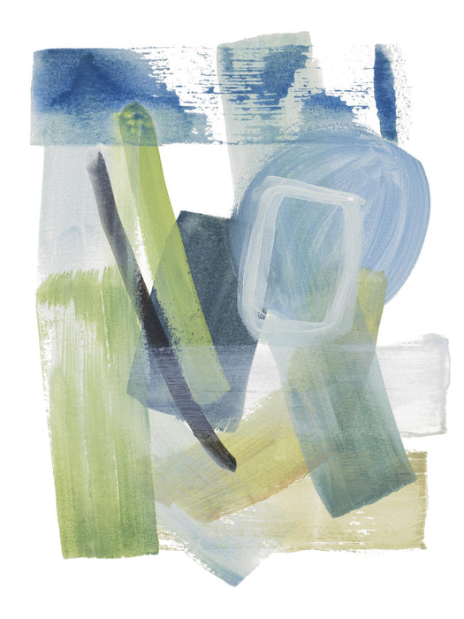 Found Treasures Iv By Lanie Loreth (Framed) - Blue