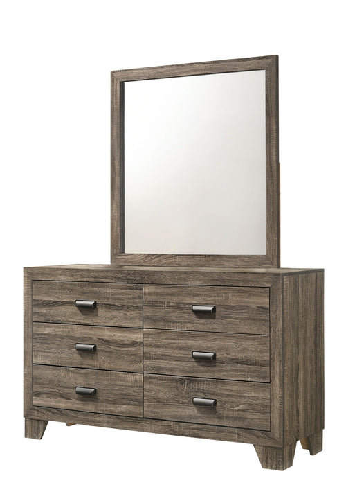 Millie - Full 5 Piece Bedroom Set - Warm Gray