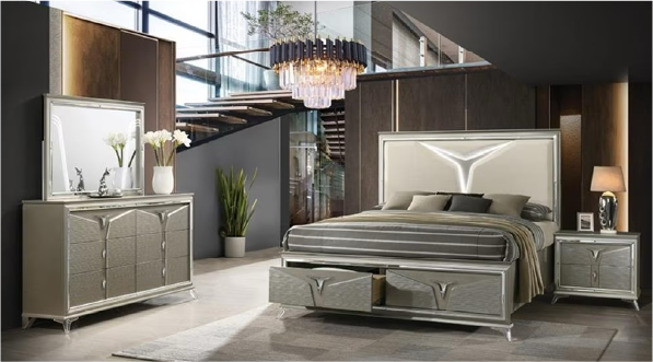 6 PC King Bedroom Set