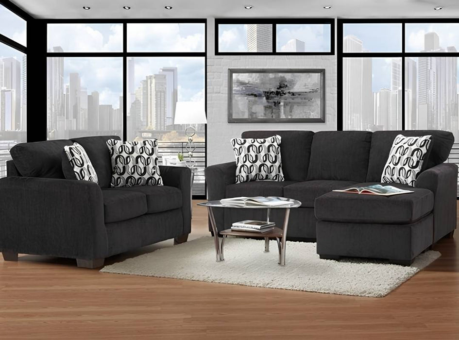 2 PC Sofa Chaise & Loveseat