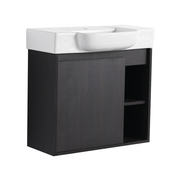 Wall Mounted Bathroom Vanity With Sink, Soft Close Door
