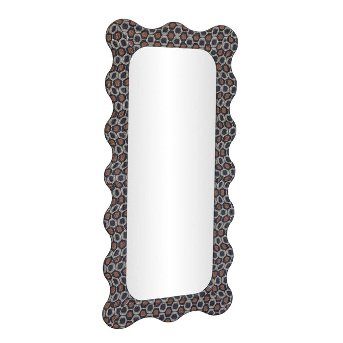 Charlene - 39" x 75" Squiggle Wall Mirror - Biologic Print