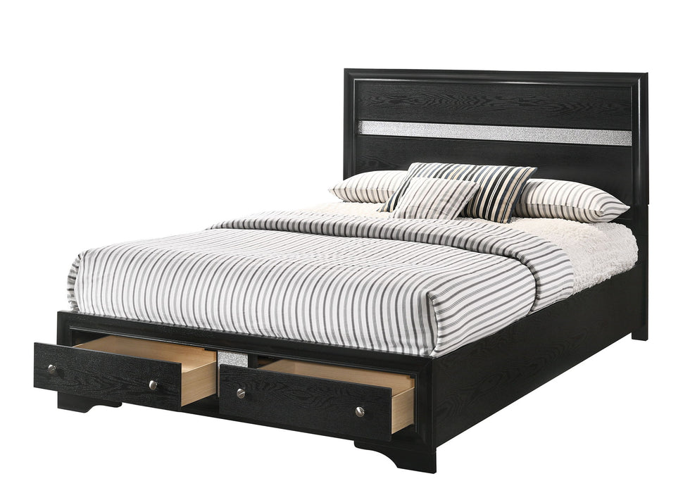 Regata - Queen 3 Piece Bedroom Set - Black