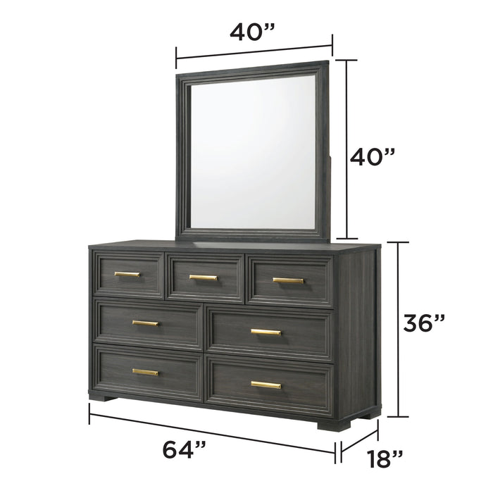 Colorado - Dresser (Mirror Not Included) - Charcoal