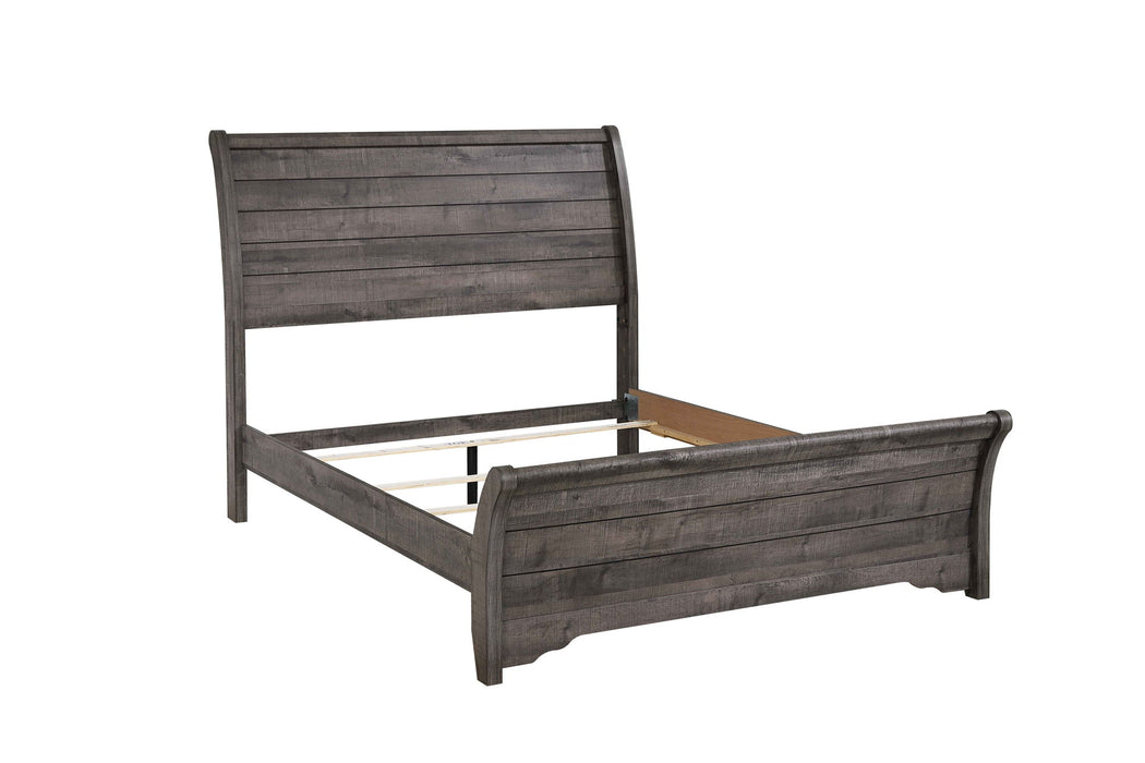 Coralee - California King 4 Piece Bedroom Set - Dark Gray