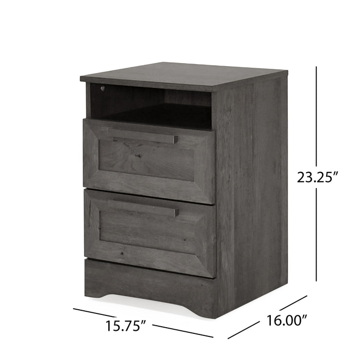 Broxon - Rustic Drawer Nightstand