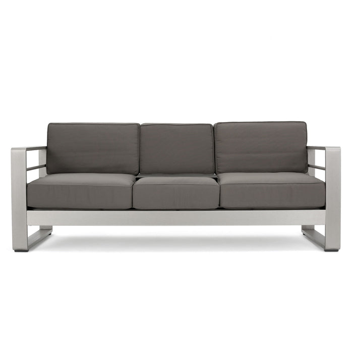 Cape Coral - Modern 3 Seater Sofa With Metal Tray