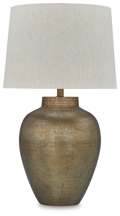 Madney - Metal Table Lamp - Antique Gold Finish