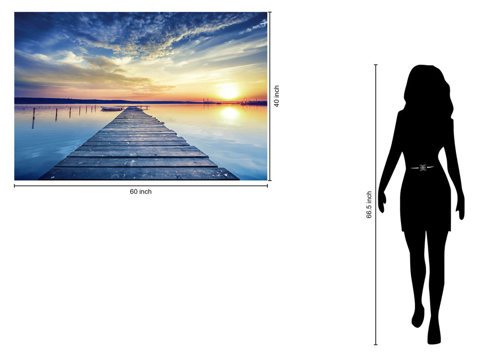 Floating Tempered Glass With Foil Sunset - Black