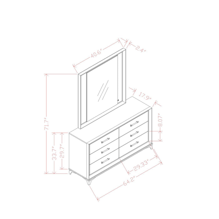 Star - Dresser - White