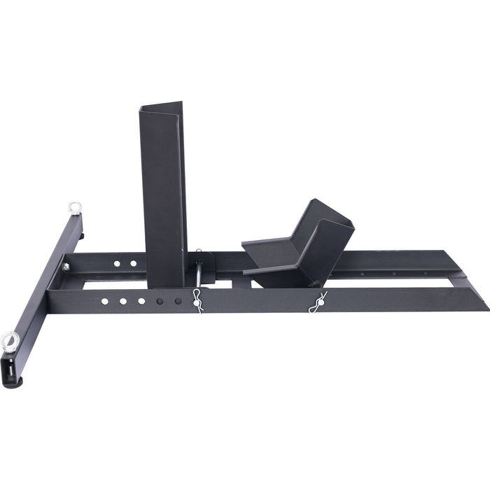 Heavy Duty Adjustable Motorcycle Stand / Wheel Chock 1800 Lb Capacity - Black