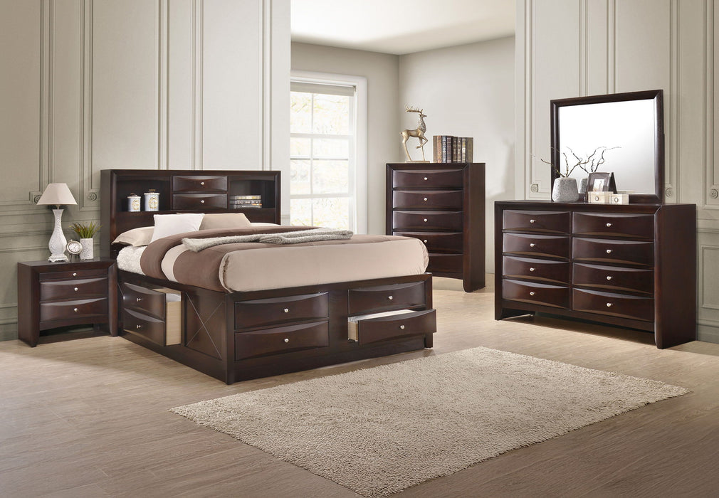 Emily - Queen 4 Piece Bedroom Set - Cherry