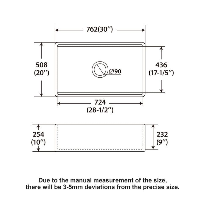 Kitchen Sink Workstation, Single Bowl - White