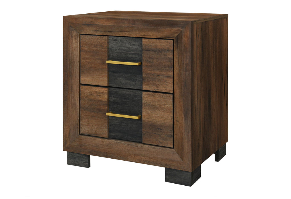 Optimus - Nightstand - Black / Brown
