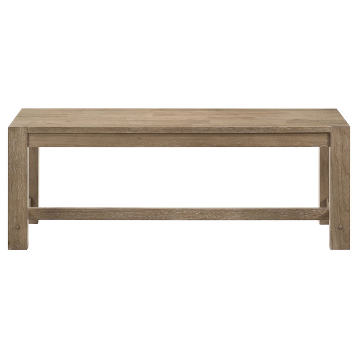 Malvika - Trestle Base Dining Bench - Brown