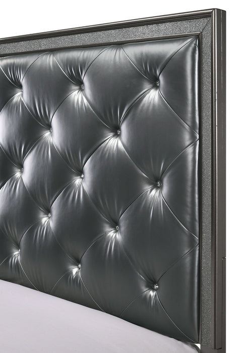 Kaia - King Bed - Dark Gray