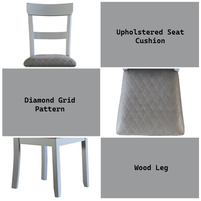 House Marchese - Two Tone Side Chair (Set of 2) - Gray / Pearl Gray