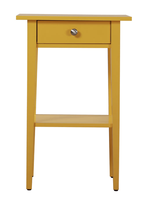 Glory Furniture Dalton Nightstand, Yellow