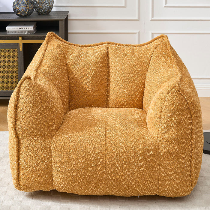 Comfortable Chenille Sofa Chairs With Highly Resilient Foam For Living Rooms And Bedrooms