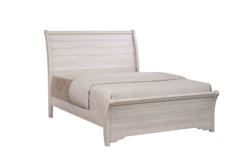 Coralee - Queen 4 Piece Bedroom Set - Chalk / Gray