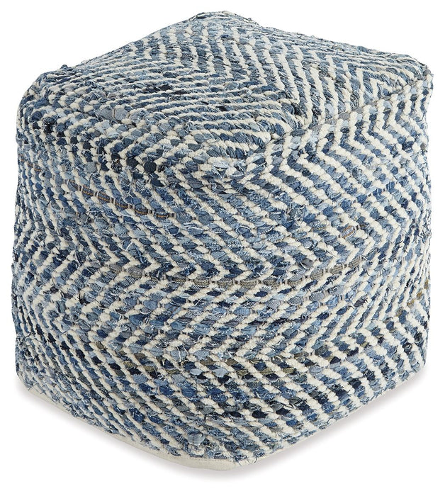 Chevron - Azul - Pufe