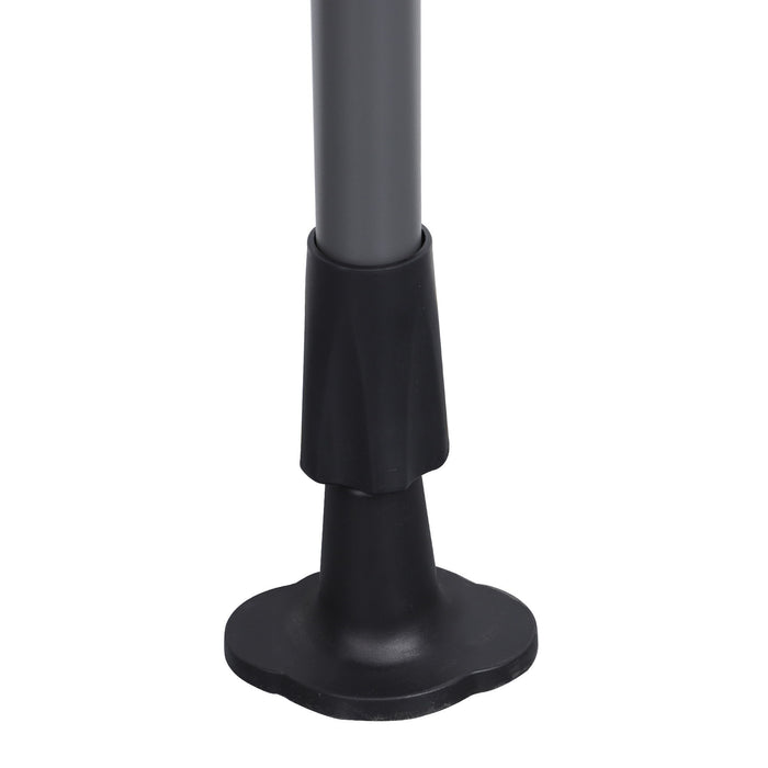 Manual Retractable Patio Awning, UV Resistant Polyester Sun Shade With No Drill Installation