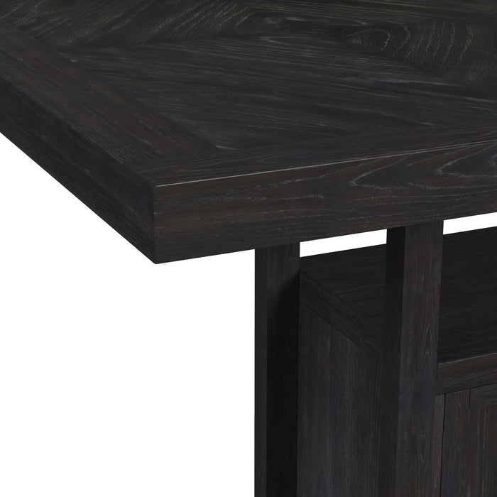 Transcend - Counter Table With Leaf - Charcoal