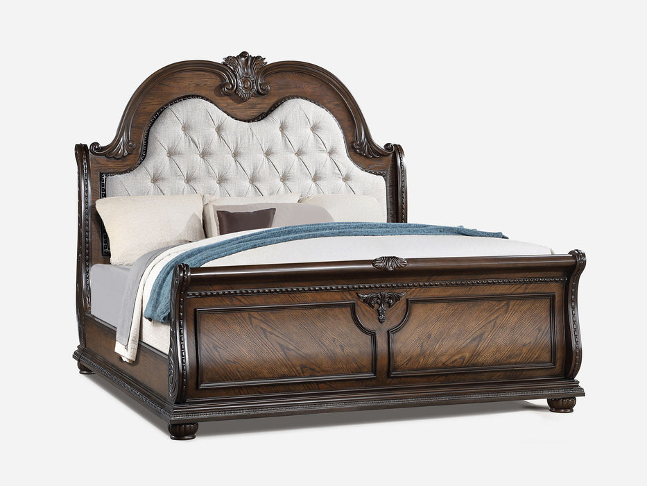 Stanley - California King Bed - Oak