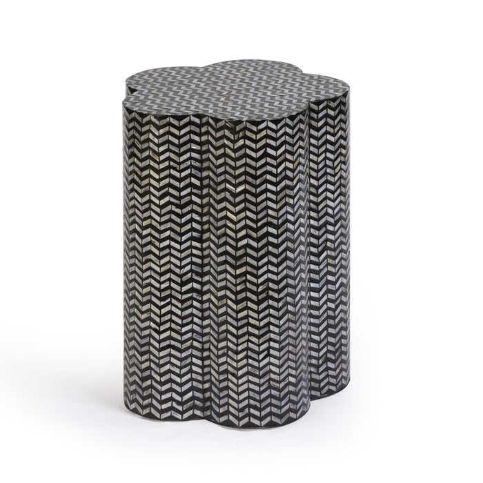 Mother Of Pearl Shell Side Table - Truffle