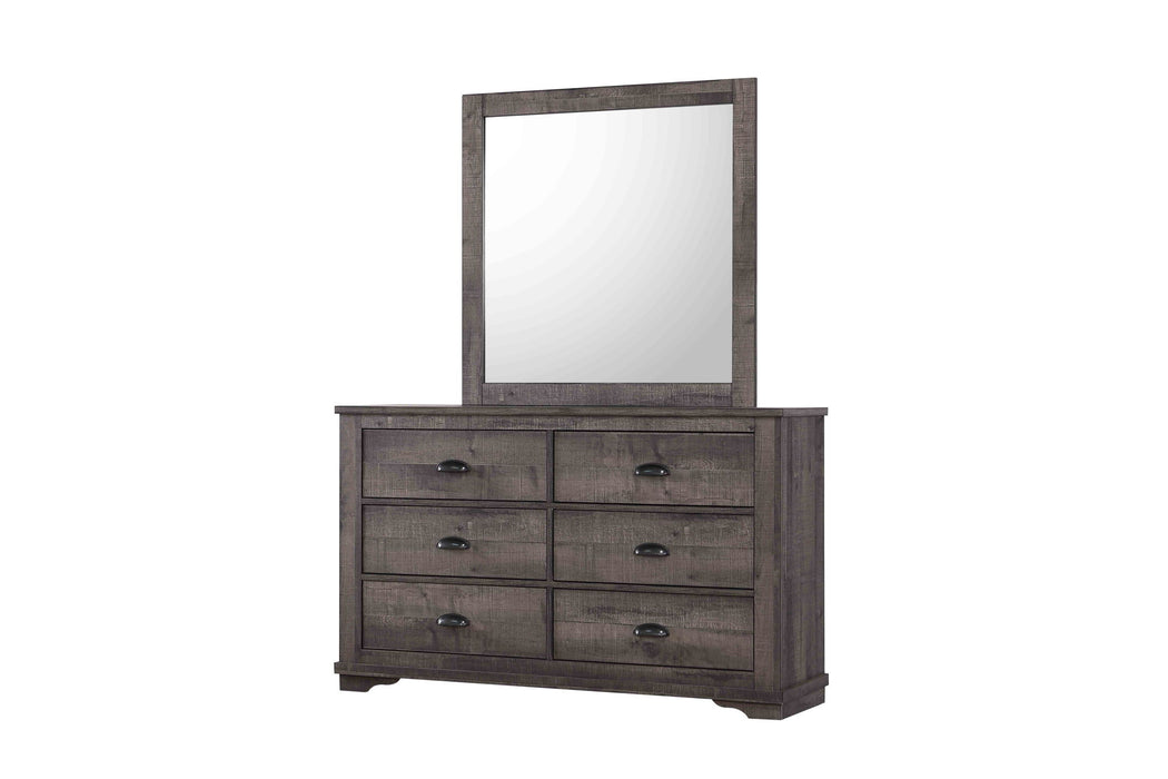 Coralee - Queen 4 Piece Bedroom Set - Dark Gray