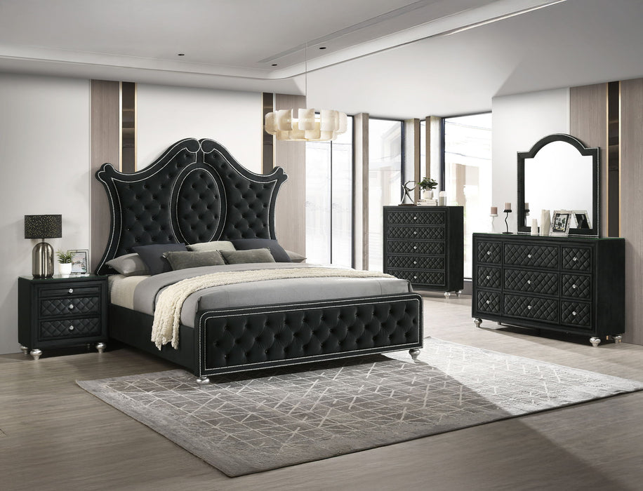 Cameo - Queen 5 Piece Bedroom Set - Black
