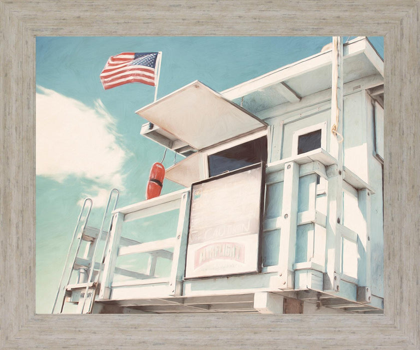 Seaside Watchtower - 28" x 34" Framed Wall Art