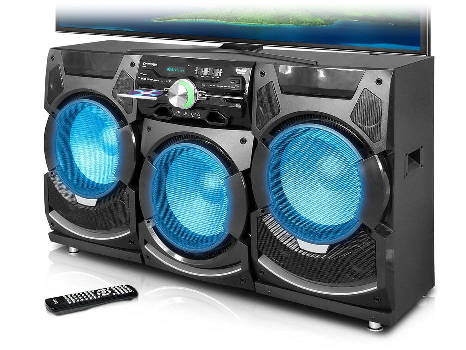 10,000 Watt Neighbor Hater TV Stand - Black