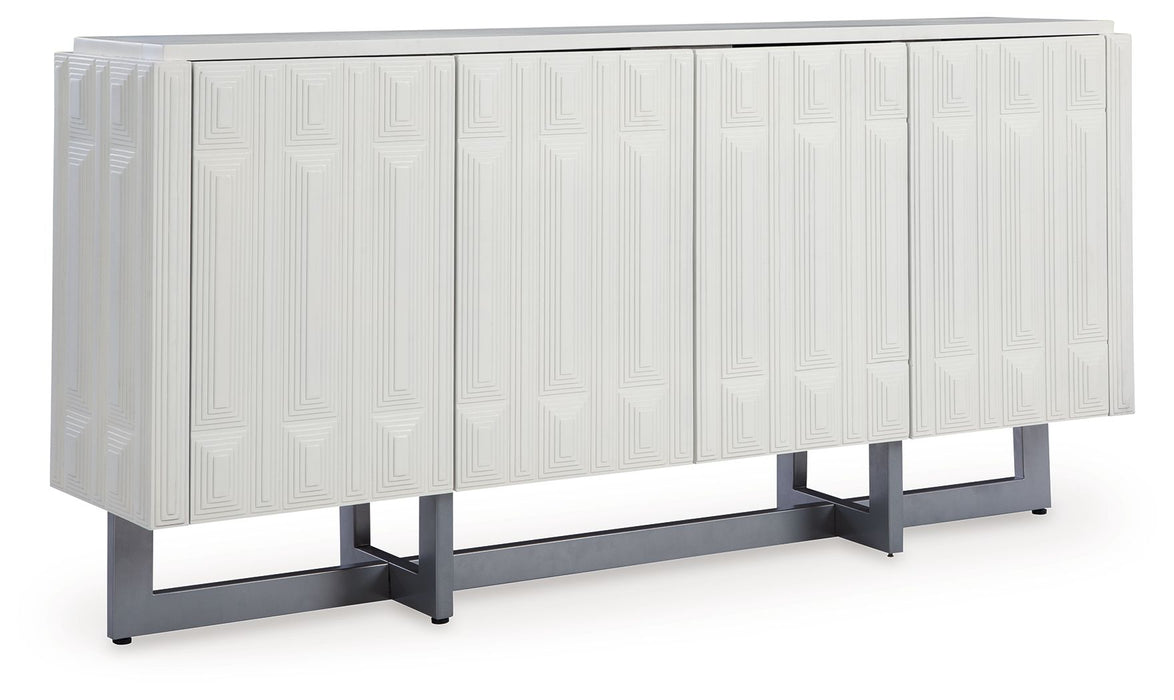 Ornawel - Blanco envejecido - Gabinete decorativo