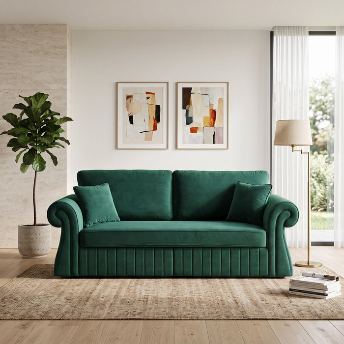 3 Seater Sofa With Pocket Coils And Foam Cushion, Removable Seat