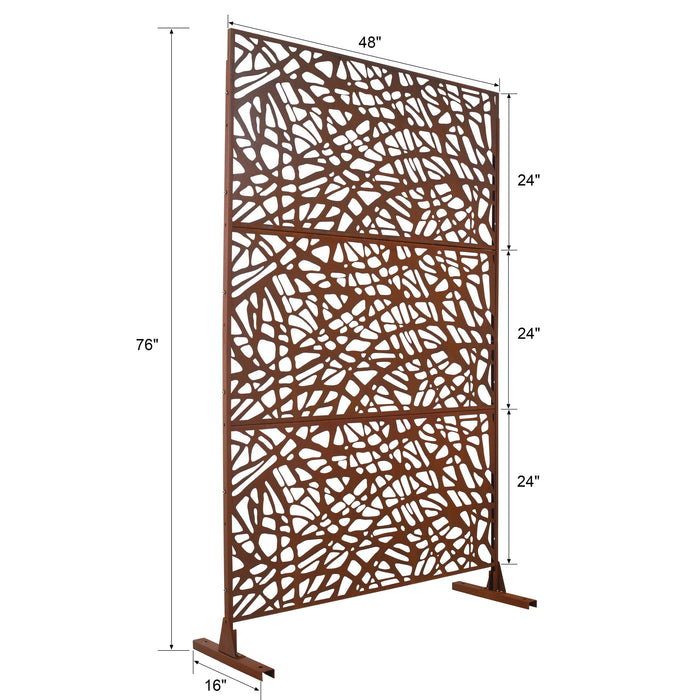 Outdoor & Indoor Freestanding Decorative Privacy Screen