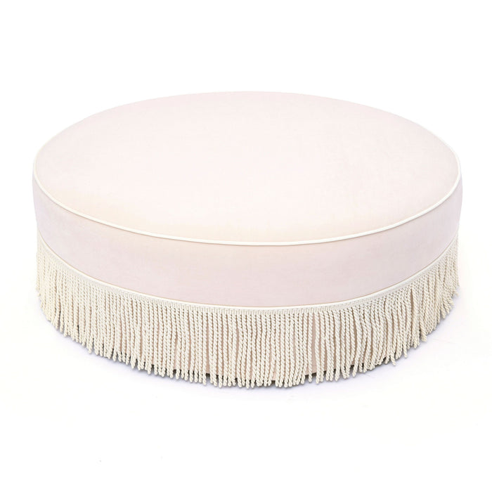 Tassy - Tasseled Round Ottoman