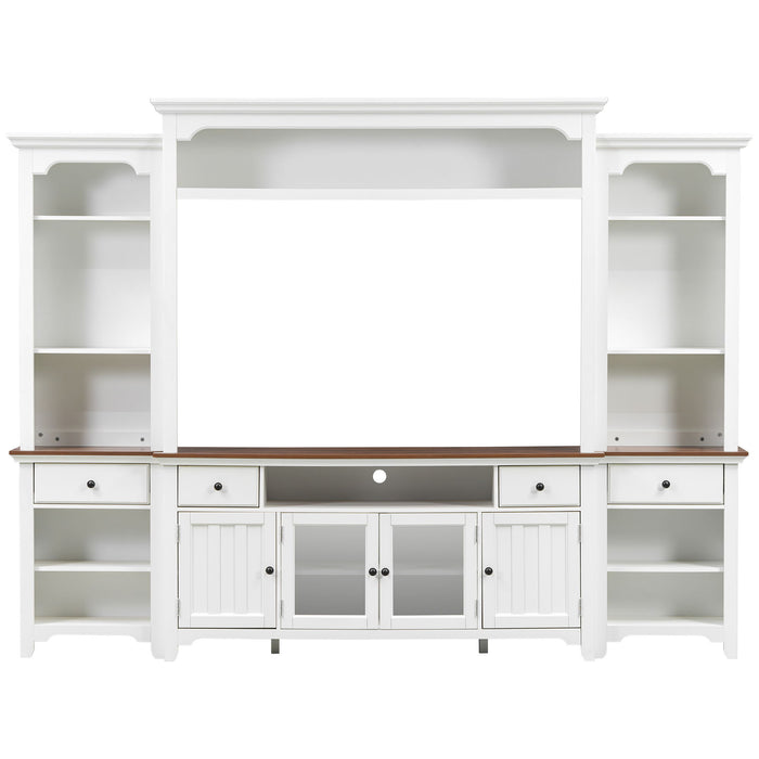 Extra Large TV Stand, Entertainment Center With Storage Cabinets
