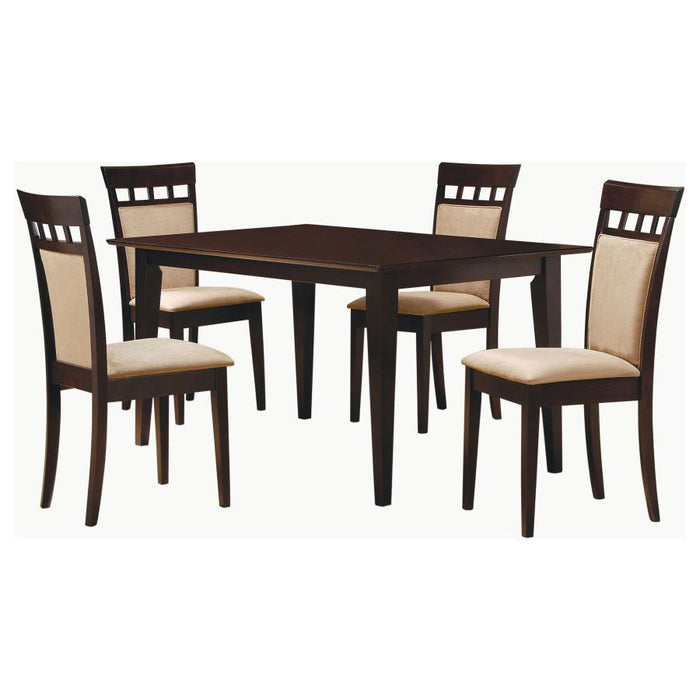 Gabriel - 5 Piece 59" Rectangular Dining Set - Cappuccino