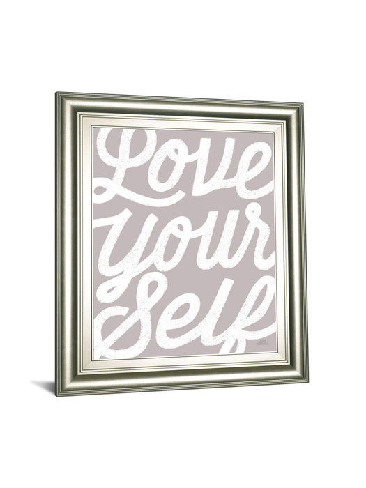 Positivity VIII By Laura Marshall - Framed Print Wall Art - Gray