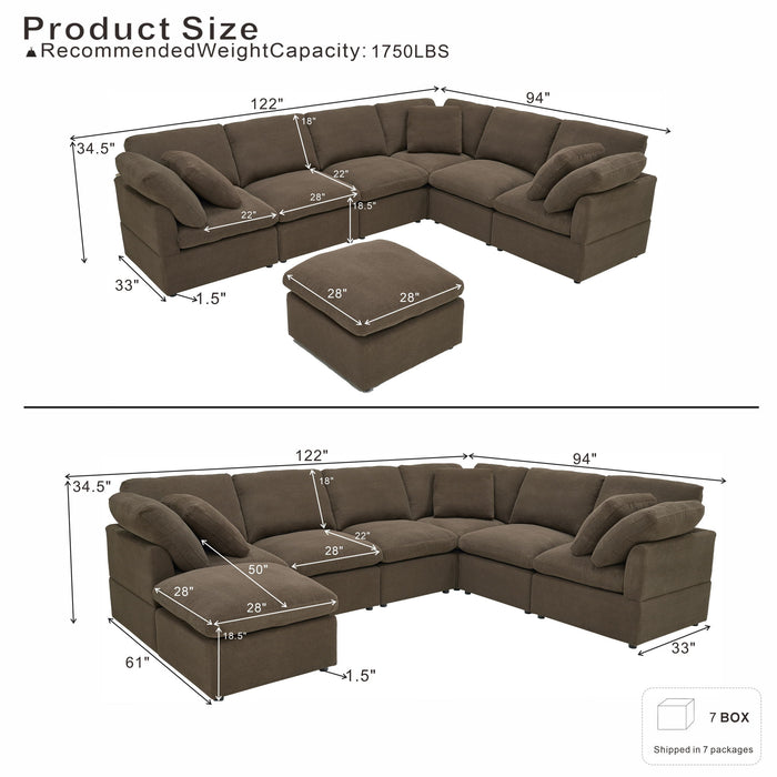 Modular Cloud Sofa, Freely Configurable Corner