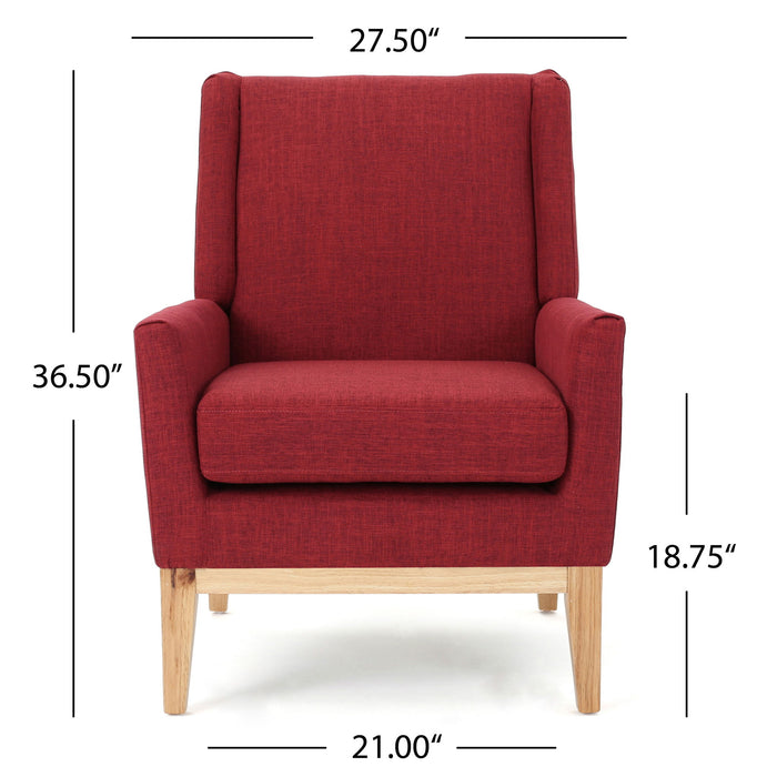 Modern Accent Chair With Padded Cushion Seat