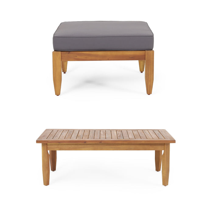Urbanek - Acacia Wood Outdoor Conversation Set - Teak