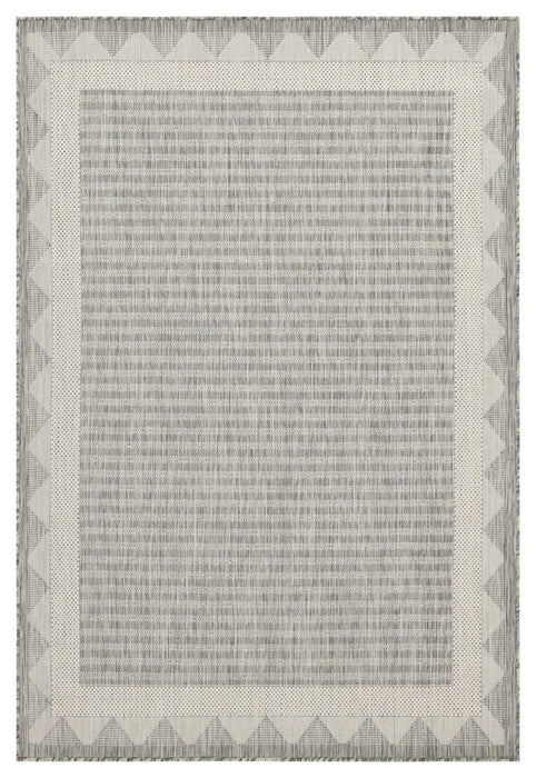Sunshine - 5'3" X 7'3" Indoor & Outdoor Area Rug - Silver - Polypropylene