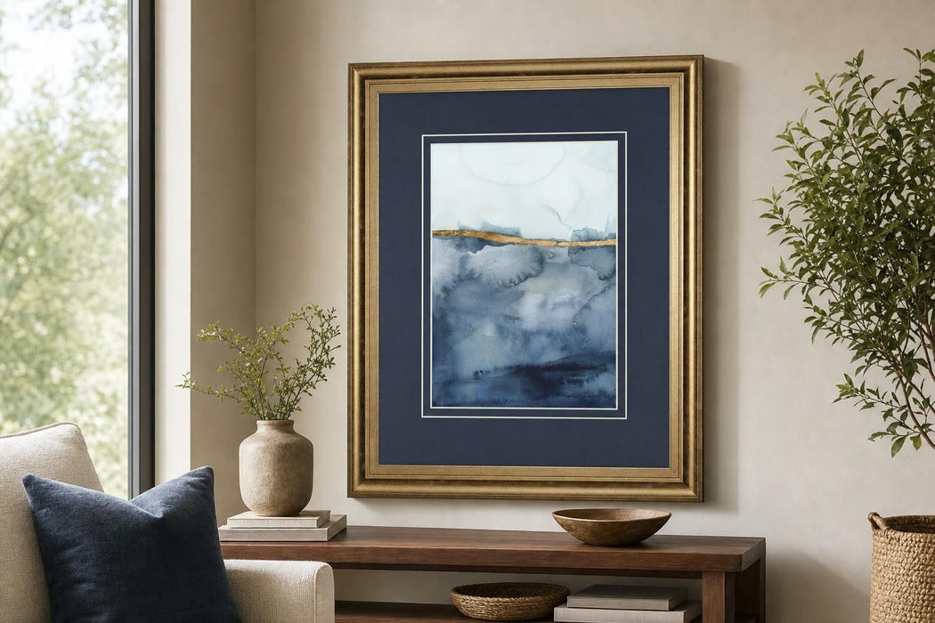 Coastal Horizon I By Victoria Borges - Blue
