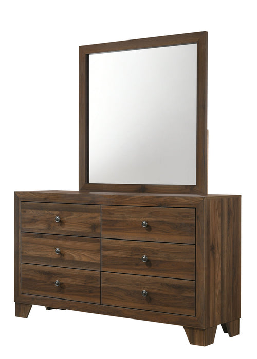 Millie - Twin 5 Piece Bedroom Set - Brown Cherry